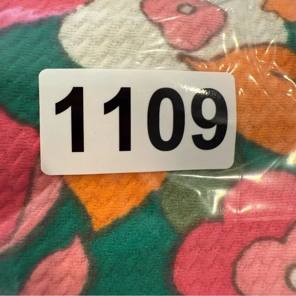 Eliza J Mod Shift Style Dress Women’s Sz 8 Green Floral Flowers Lace Colorful - Picture 9 of 9